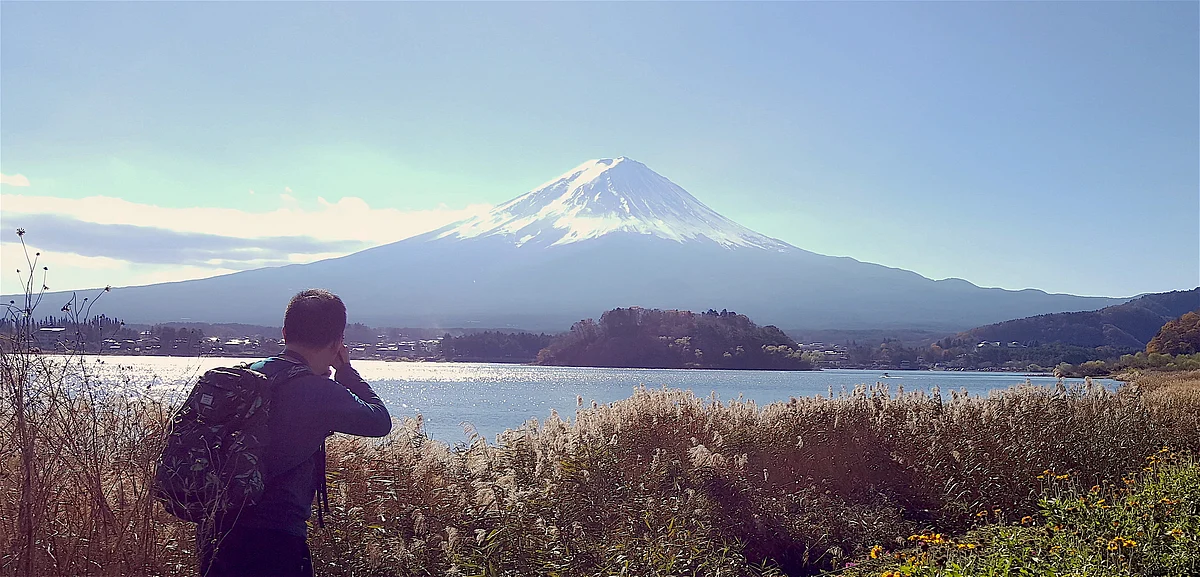 Mount Fuji from Lake Kawaguchiko. (Photo Courtesy: Ashwin Rajagopalan)