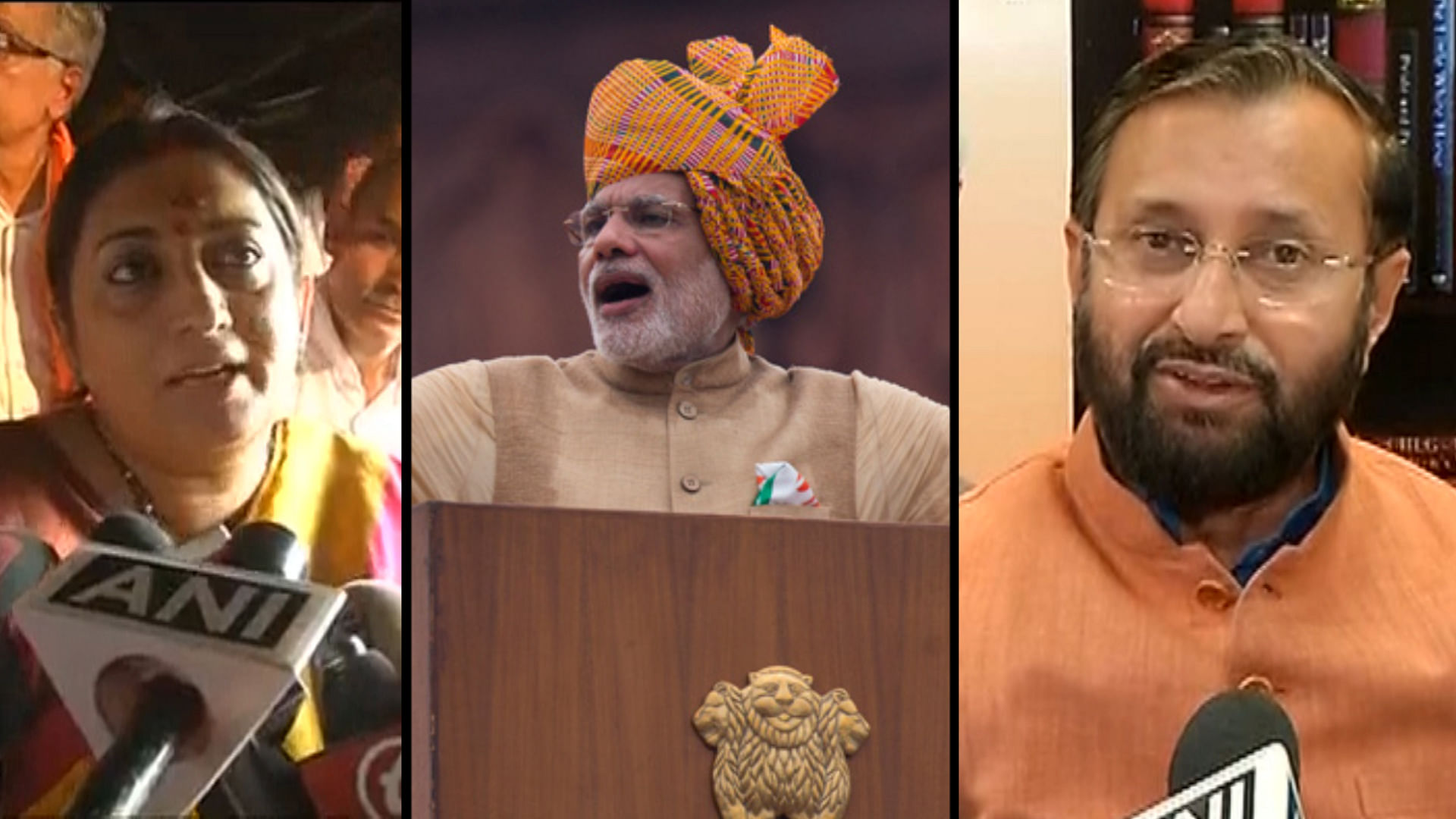 Union Ministers talk about their most significant achievements in two years. (Photo altered by: <b>The Quint</b>)