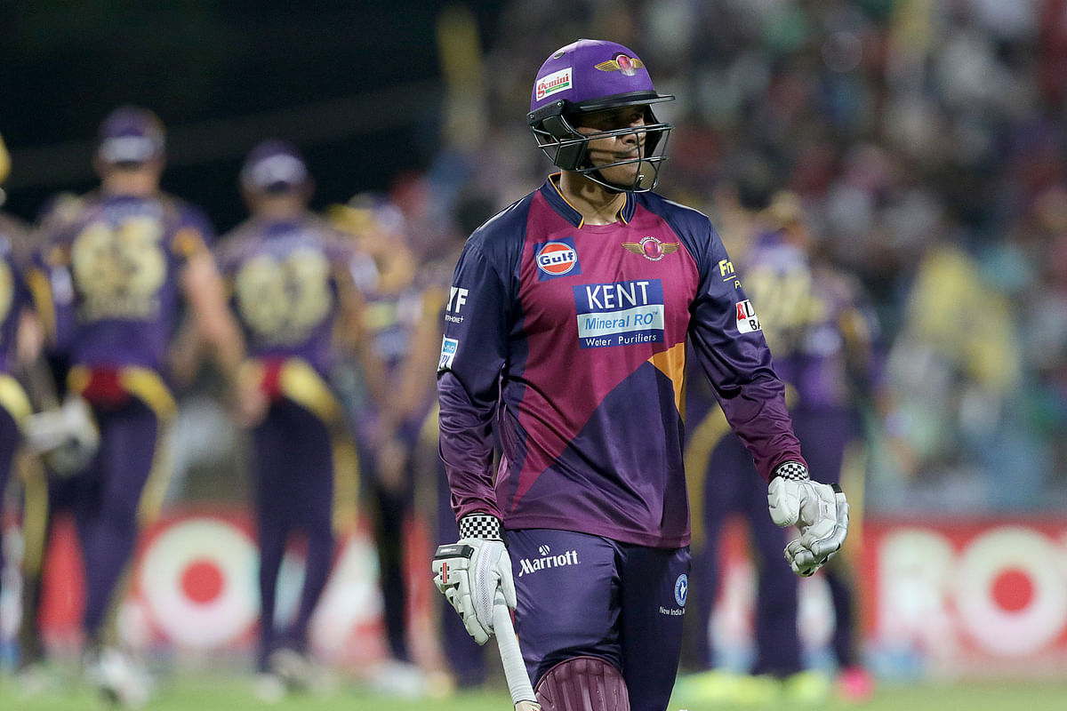 Kolkata Knight Riders moved to second spot in the standings after Yusuf Pathan powered them to an eight-wicket win.