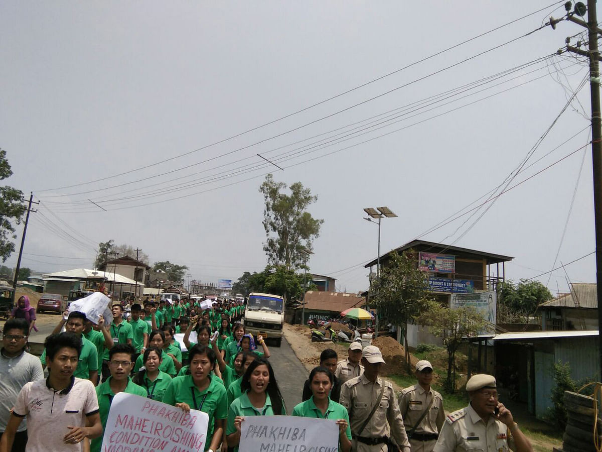 A compilation of moving pictures of Manipuri women and students standing up to the government.