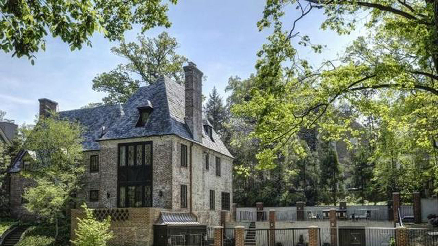 The lavish mansion  in Kalorama, Washington where the Obamas will reside after leaving the White House next year. (Photo Courtesy: Redfin)