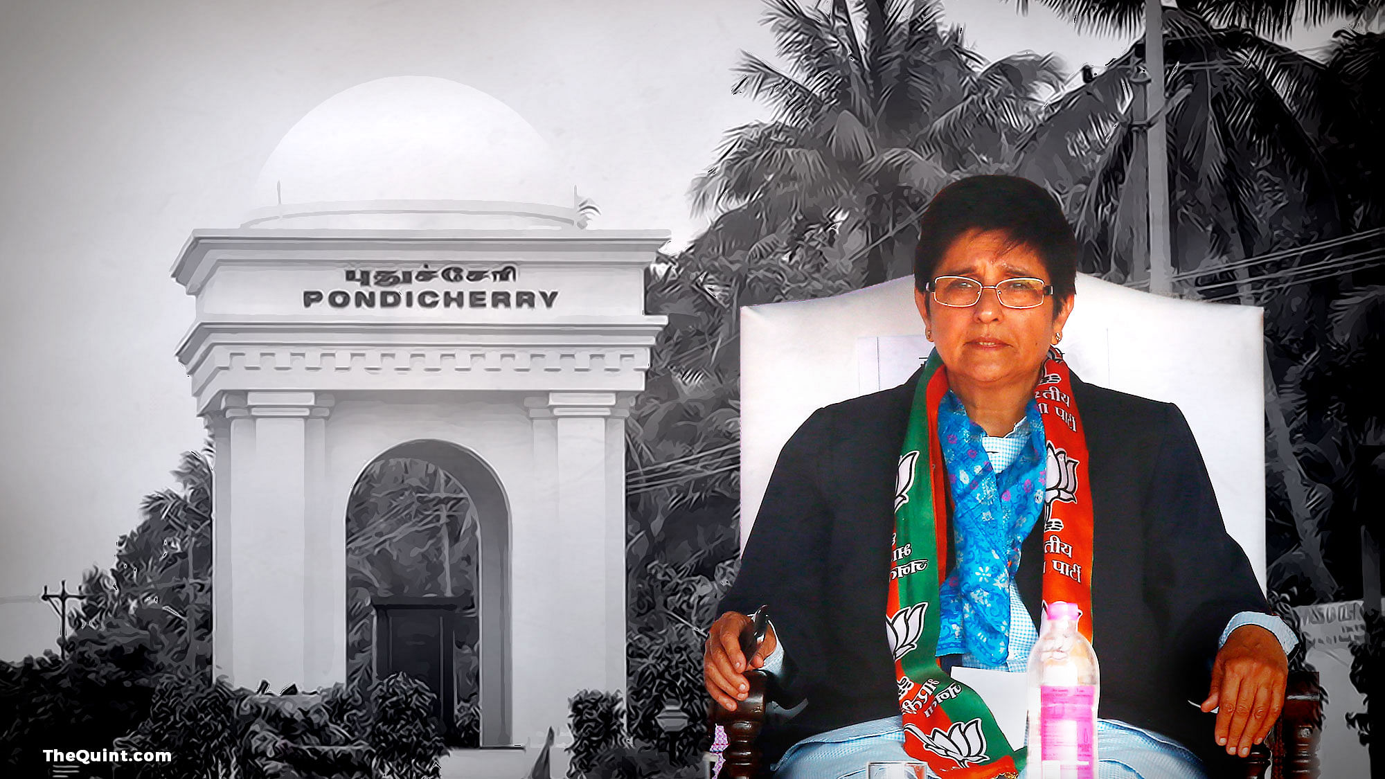 Kiran Bedi set to take charge as Puducherry Lieutenant-Governor. (Graphics: <b>The Quint</b>/Lijumol Joseph)