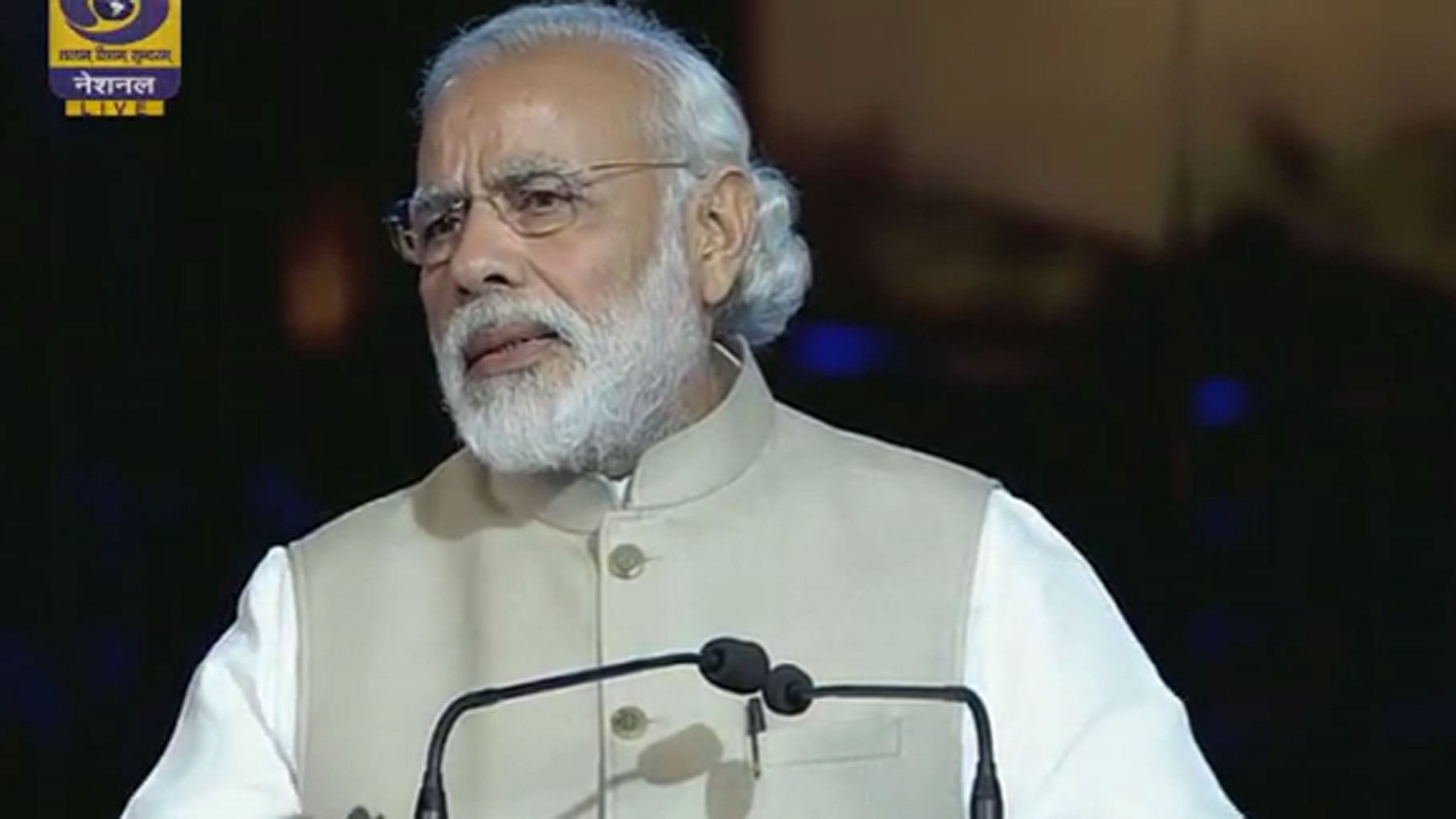 PM Narendra Modi at India Gate, Delhi (Photo Courtesy: Video screengrab)