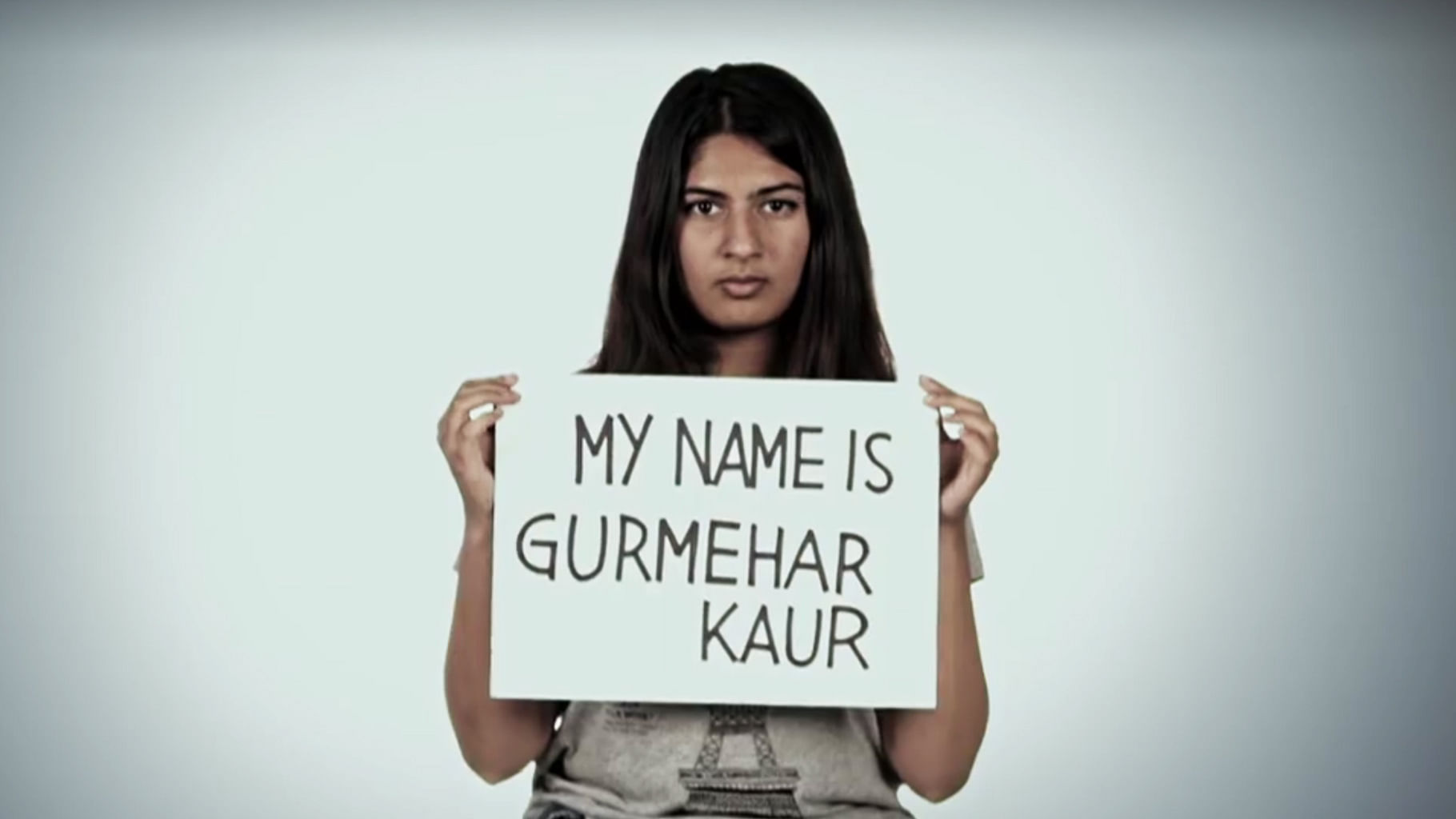 Gurmehar lost her father in the 1999 Kargil War at the age of 2. (Photo Courtesy: video screengrab)