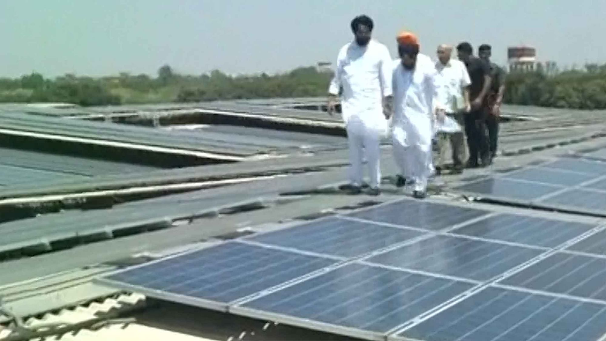 World’s largest single rooftop solar power plant. (Photo: ANI Screengrab)