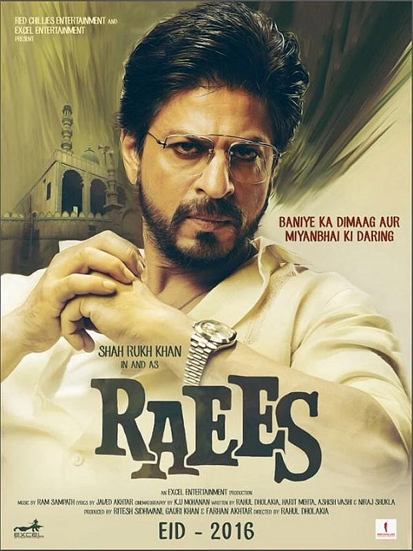A poster of <i>Raees</i> with the old release date