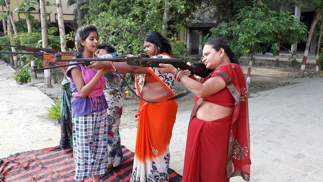Almost 100 women were given weapons training in the camp. (Photo: <b>The Quint</b>)