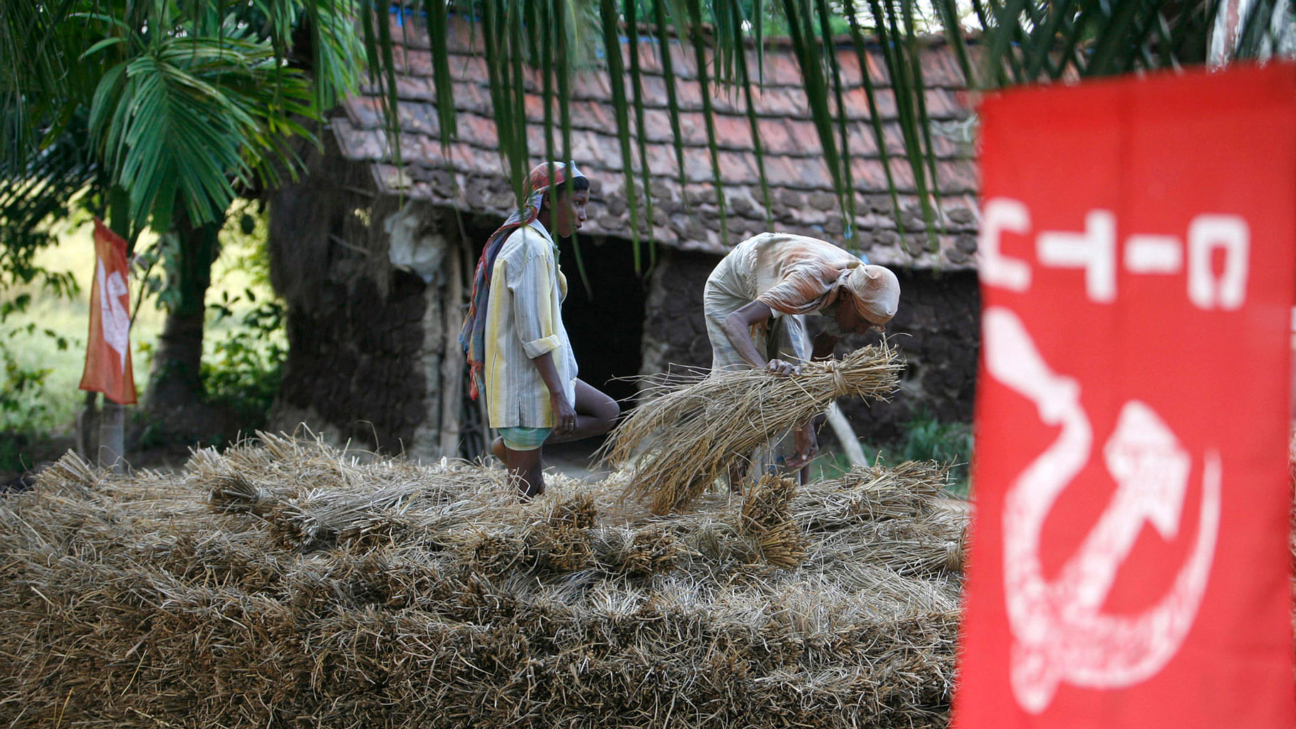 

In almost all of Nandigram, the CPI(M)’s red flags and festoons are completely missing. (File photo: Reuters)