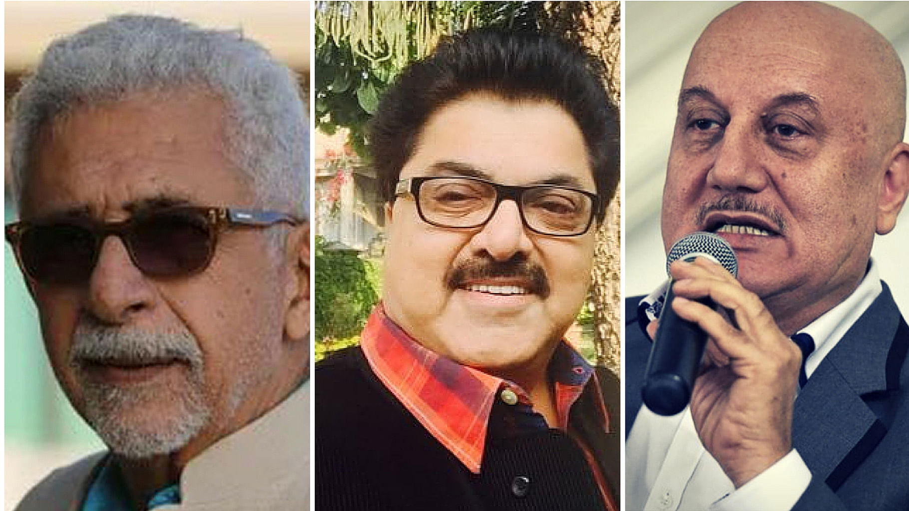 Ashoke Pandit, Naseeruddin Shah and Anupam Kher indulged in a twitter spat on Saturday. (Photo Courtesy: Twitter)