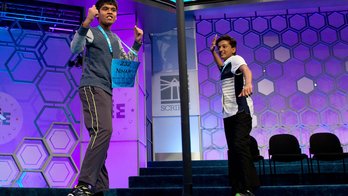 

Nihar Janga and Jairam Hathwar emerged as co-winners in the National Spelling Bee 2016.
