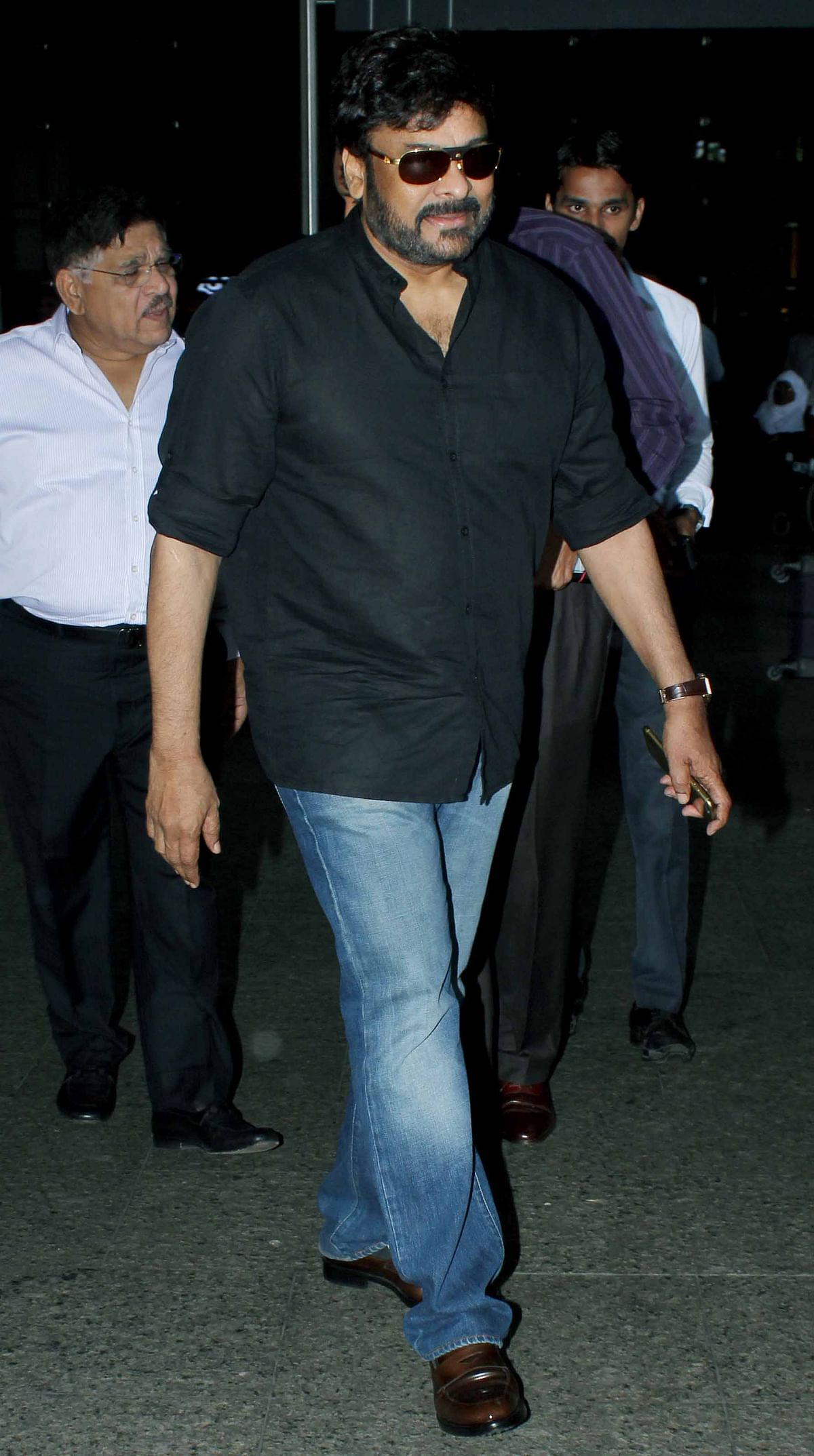 Actor Chiranjeevi also flew into Mumbai recently (Photo: Yogen Shah)