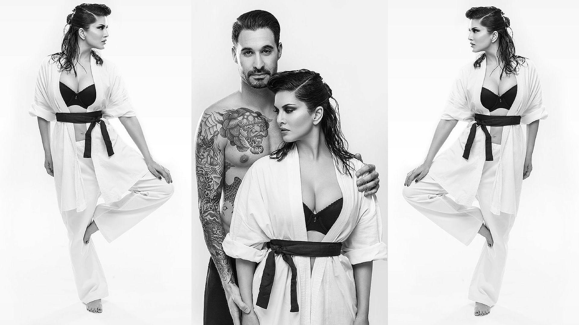 Sunny Leone and Daniel Weber feature on the cover of FHM magazine’s May issue (Photo: Twitter/@fhmindia)