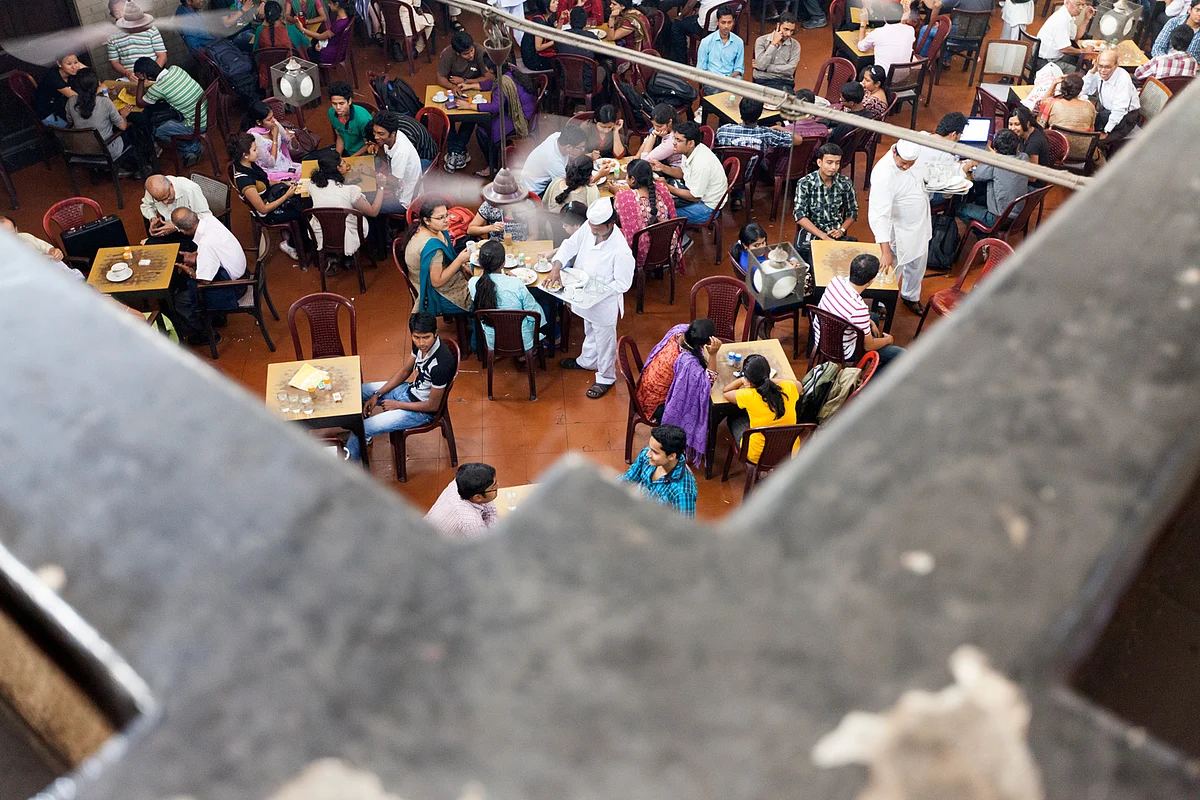 The view from up top at Indian Coffee House, Kolkata. (Photo: Sent by Stuart Freedman)