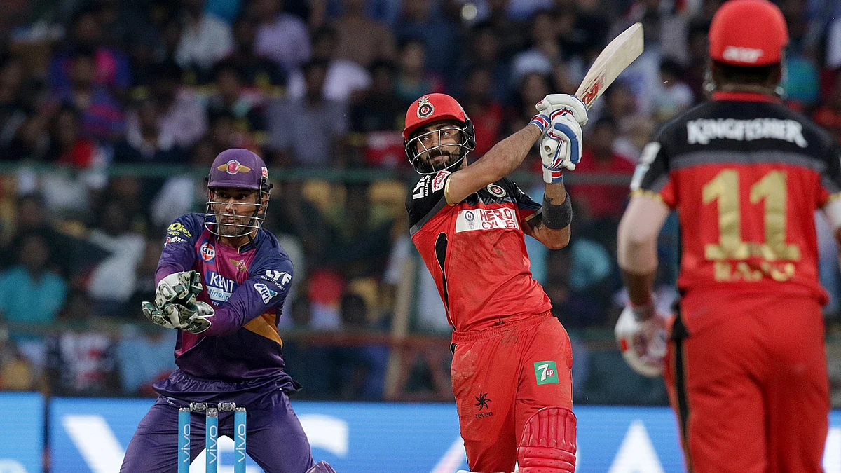 Kohli smashed 8 fours and 7 sixes on his way to his second IPL ton (Photo: BCCI)