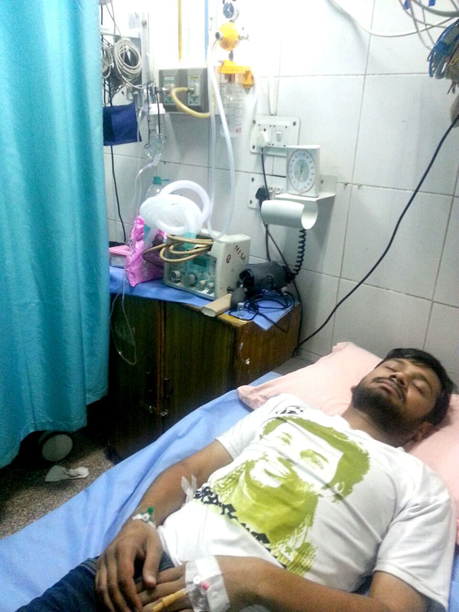 JNUSU President Kanhaiya Kumar refuses to end the hunger strike despite his failing health. 