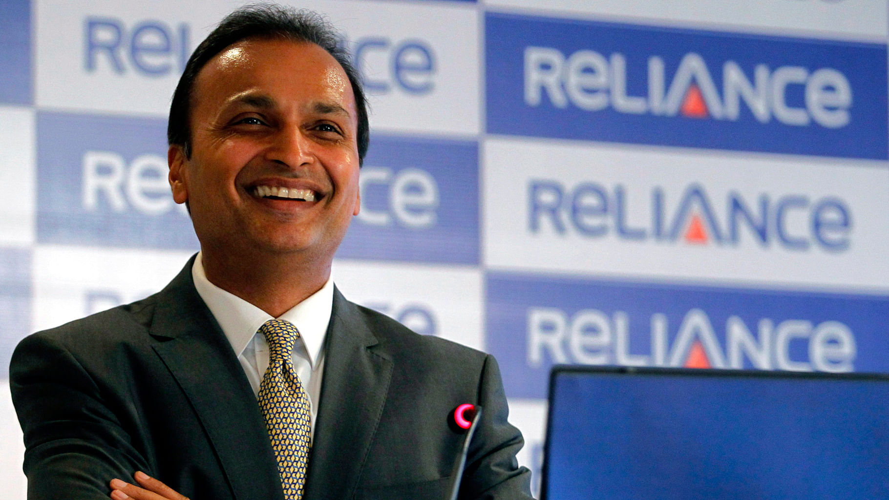 File photo of Anil Ambani, chairman of the Reliance Anil Dhirubhai Ambani Group during a news conference in Mumbai. (Photo: Reuters)&nbsp;