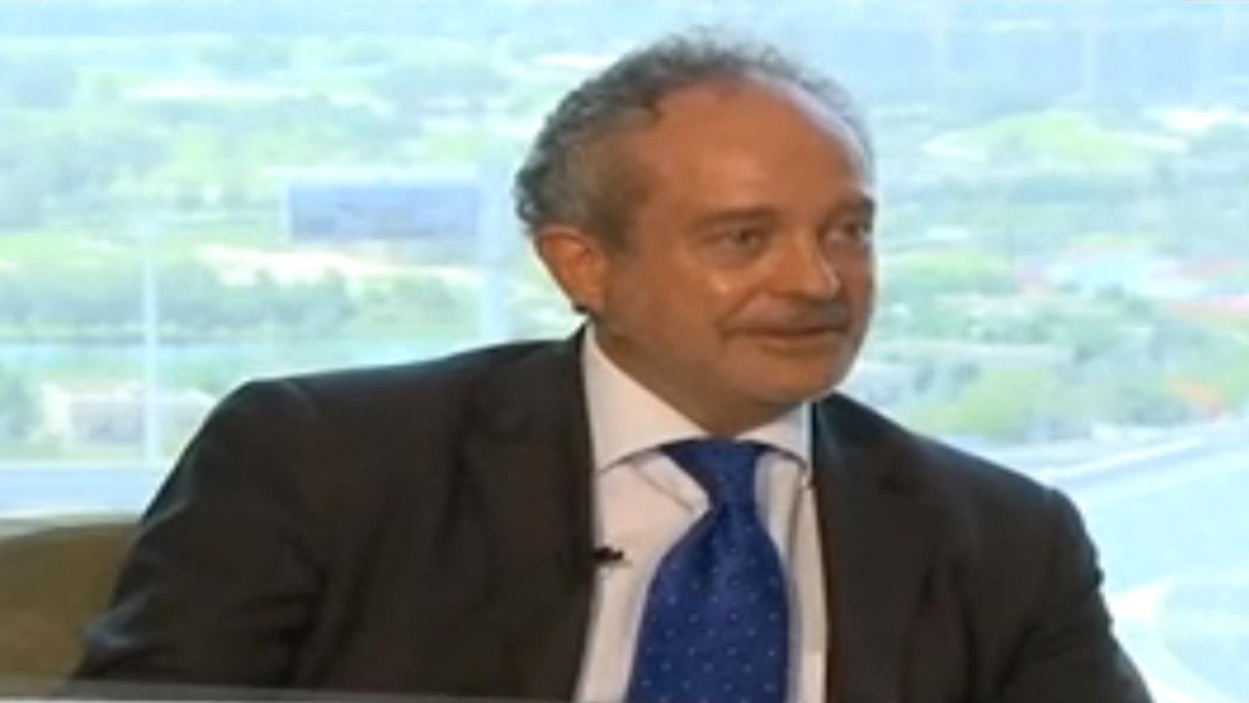 Screenshot of the interview of Christian Michel James with NDTV in Dubai on Thursday, 12 May 2016.