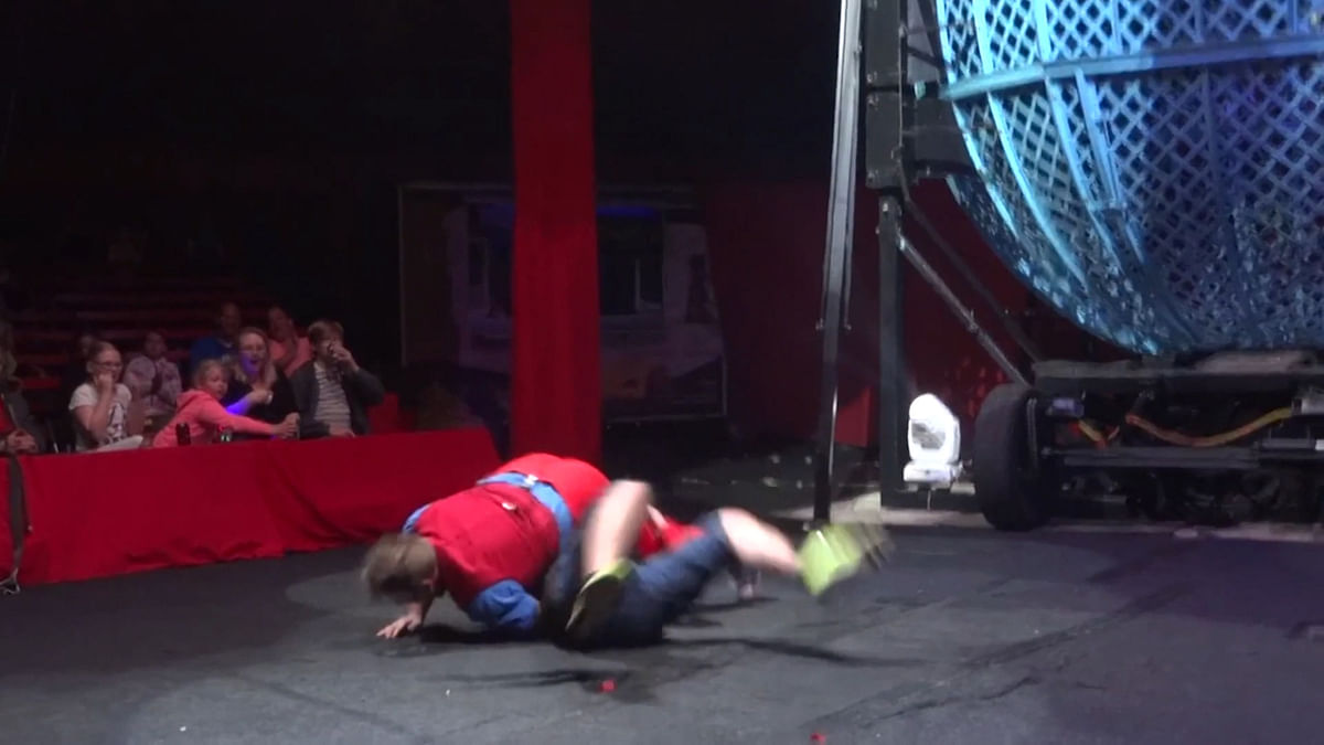 Watch: English Circus  Stunt Goes Horribly Wrong