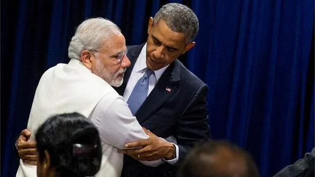 Prime Minister Narendra Modi and US president Barack Obama at a bilateral meeting at United Nations headquarters. (Photo: AP)