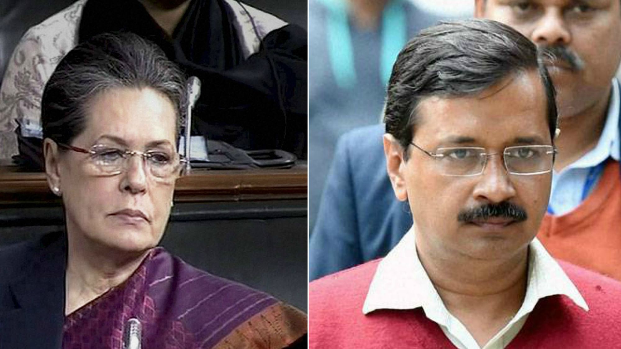 The victim’s condition is still critical after multiple surgeries. Sonia Gandhi and Arvind Kejriwal(right) visited the victim’s kin in AIIMS hospital in Delhi (Photo: PTI/Altered by <b>The Quint</b>)