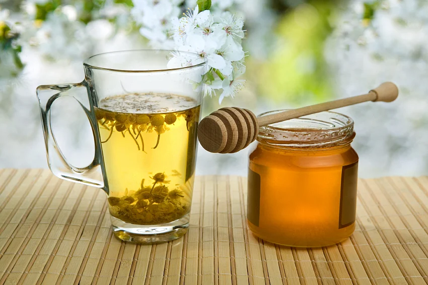 Sipping chamomile leads to an increase of glycine, a chemical that relaxes nerves and muscles.