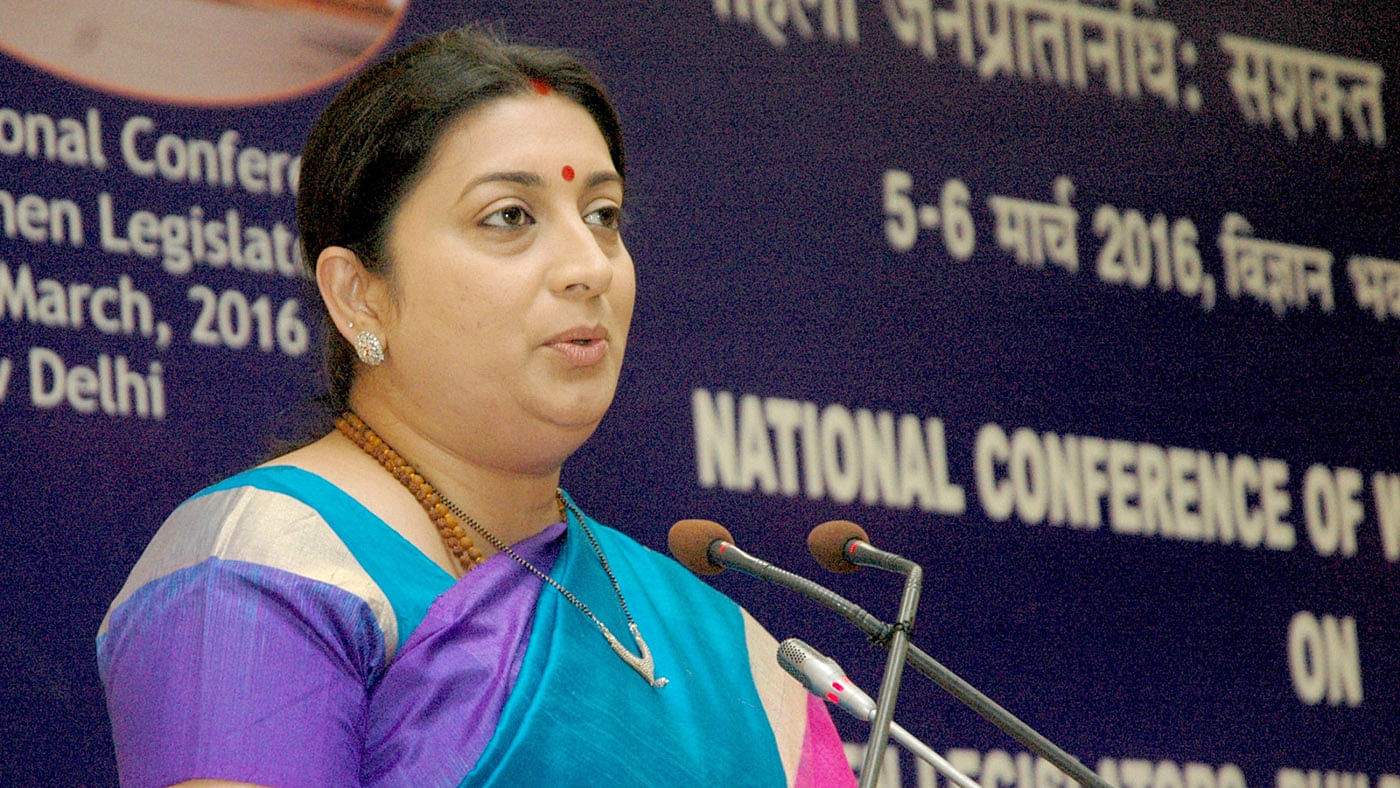 Smriti Irani has openly shown her concern for the state of universities in the country. (Photo: IANS)