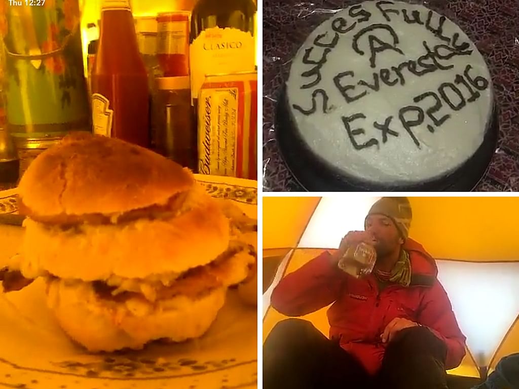 Snapchatting trekker, Cory Richards finally summits Mount Everest, on Thursday.