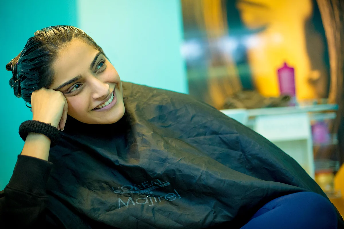 Sonam Kapoor preps up for the Cannes red carpet (Photo: Abhishek Behani)