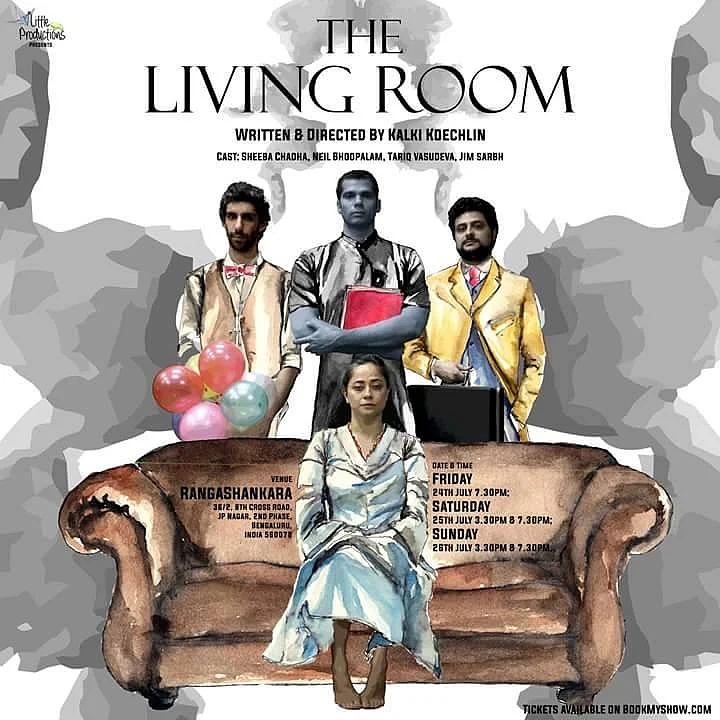 A poster of <i>The Living Room </i>written and directed by Kalki