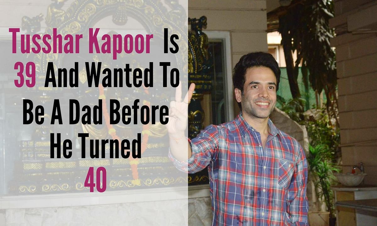 Tusshar went to the US to shop for his newborn in March