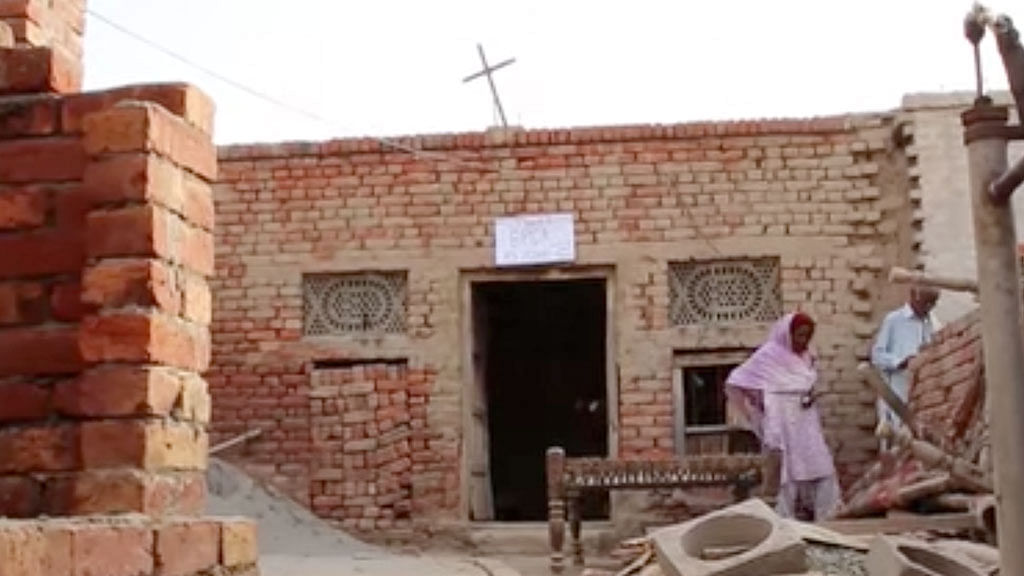 First church under construction in Faisalabad. (Photo: Ruptly TV screengrab)