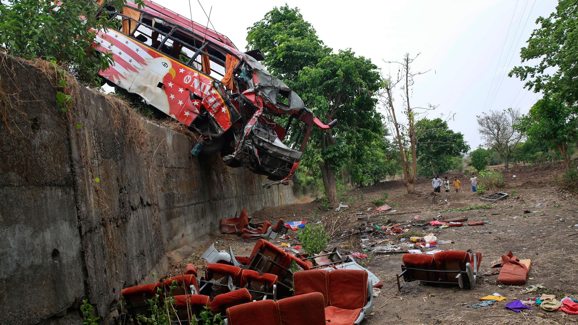 A bus pulled out of a ditch in Mumbai. Image used for representation. (Photo: AP)