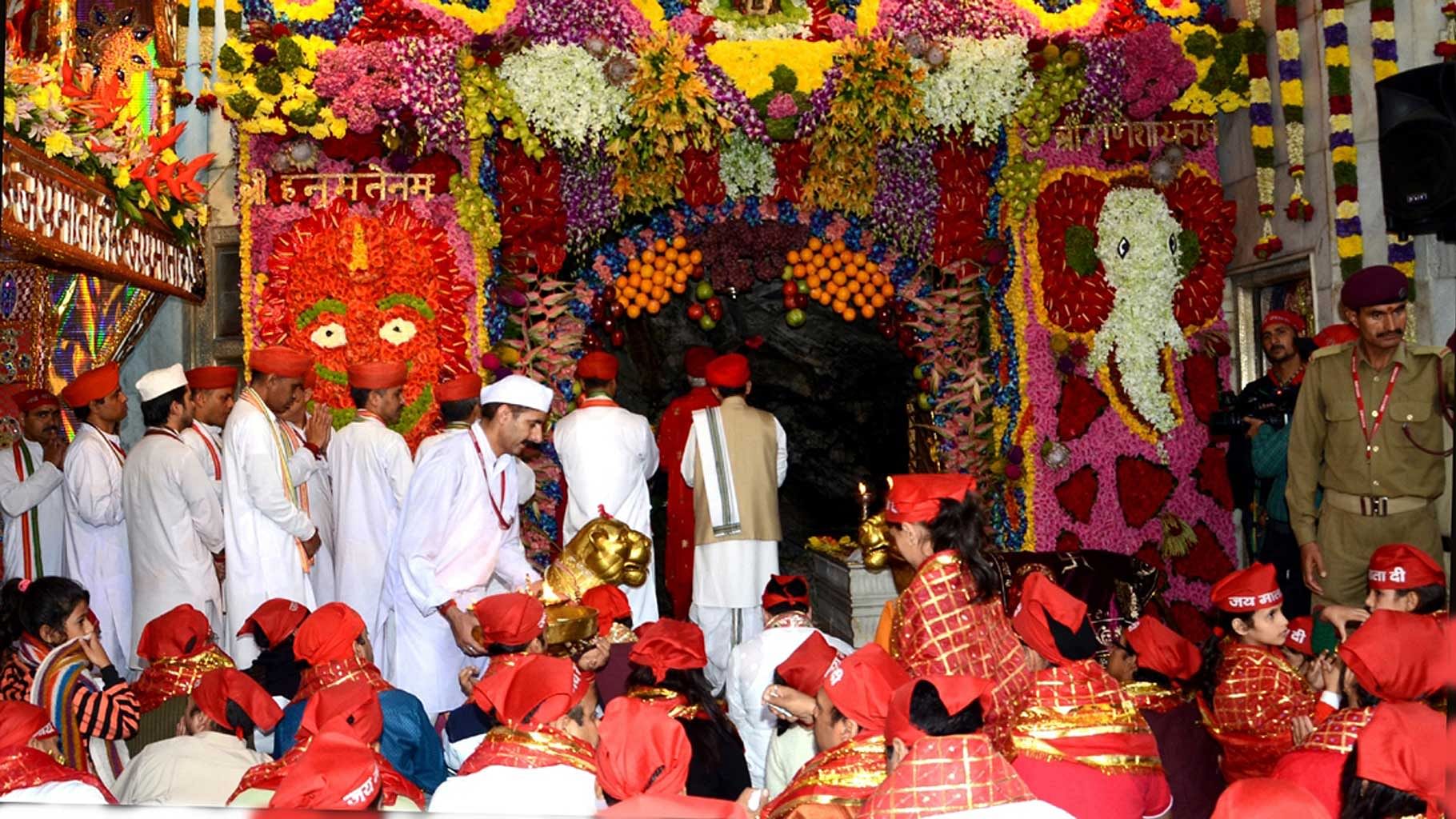 Pilgrims at the Vaishno Devi Temple. (Photo: IANS)