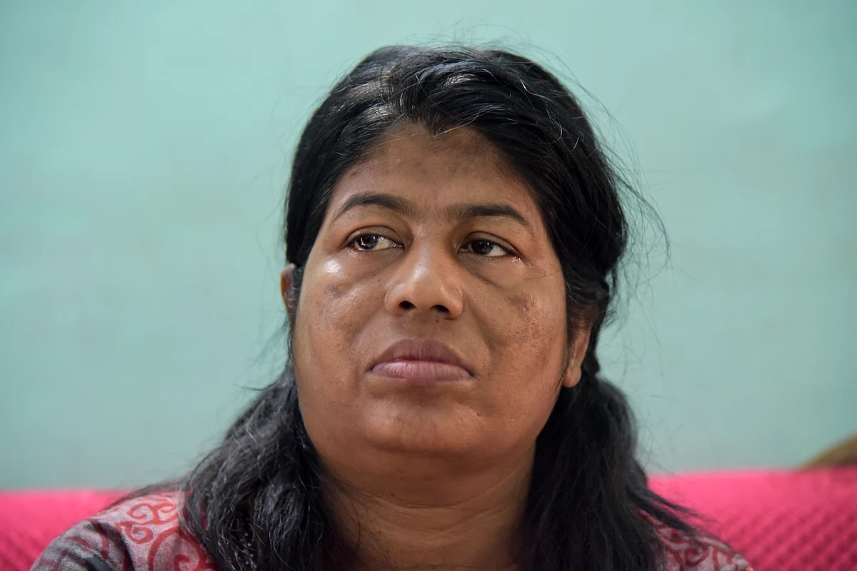 Milan Karmakar’s wife. (Photo: Tanmoy Bhaduri)