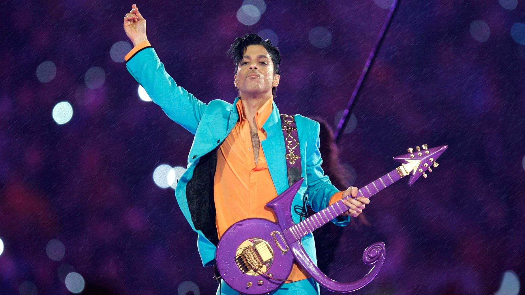 File photo of Prince performing during the halftime show at the Super Bowl XLI football game at Dolphin Stadium in Miami on 4 February 2007. (Photo: AP)