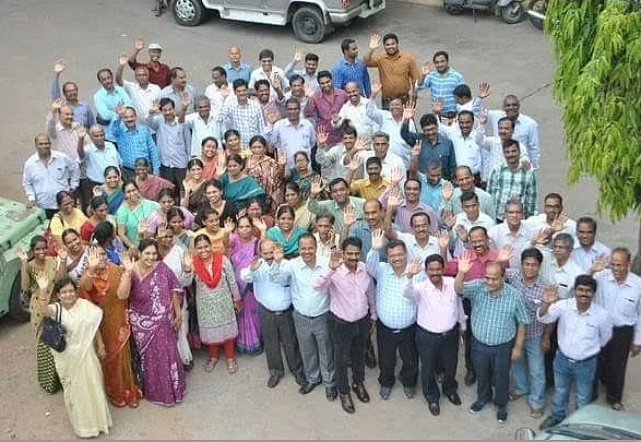 Andhra Government employees. (Photo Courtesy: <i>The News Minute</i>)