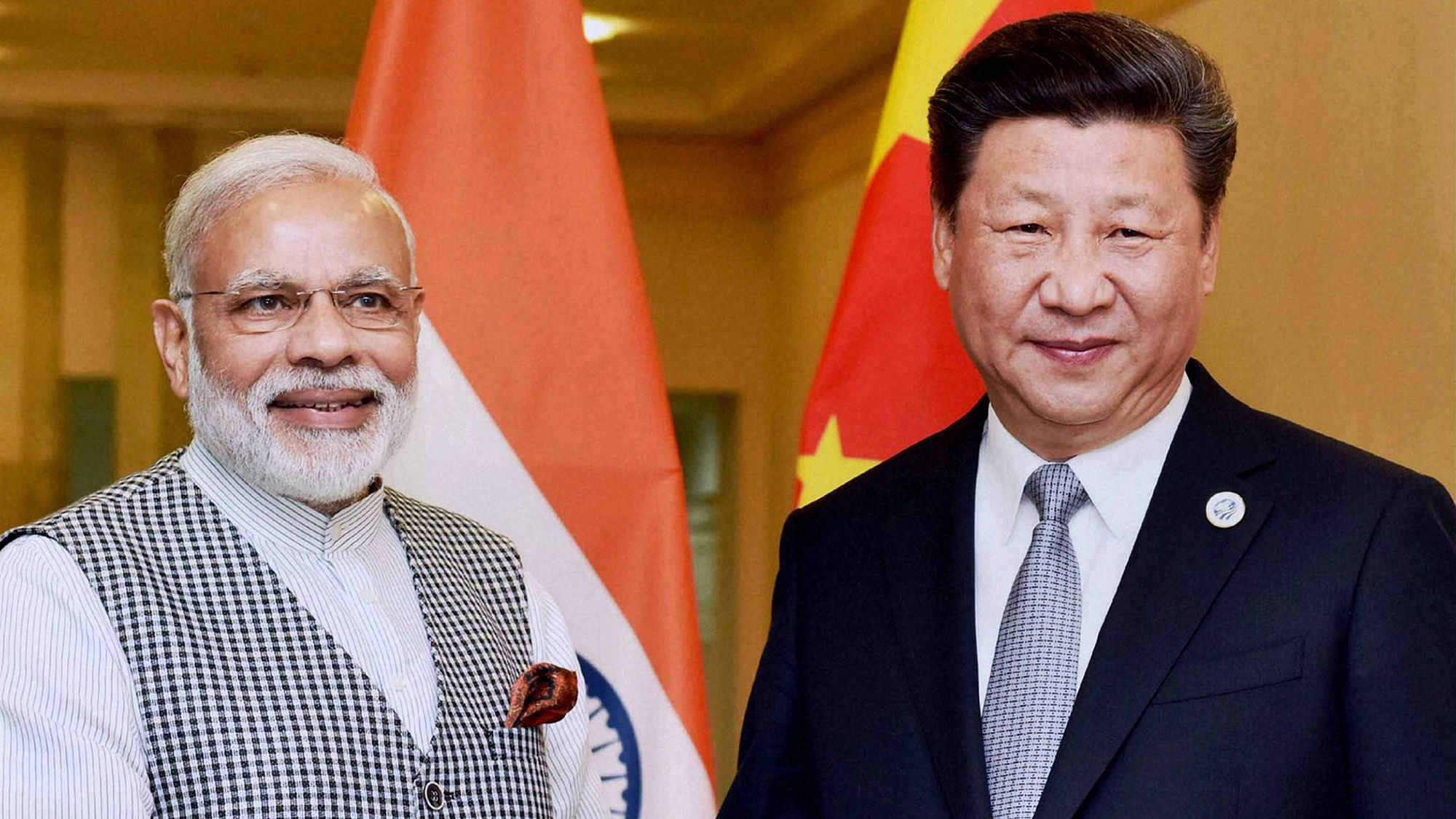 Prime Minister Narendra Modi with Chinese President Xi Jinping during a meeting in Tashkent on the sidelines of an earlier SCO Summit.