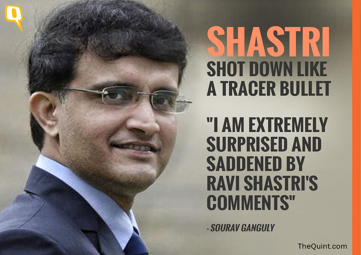 In the wake of the rift between Sourav Ganguly and Ravi Shastri, Chandresh Narayanan comments on the war of words.