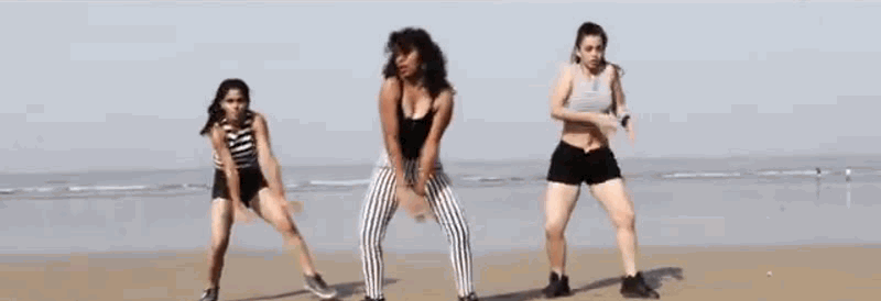 

Three Mumbai girls pretty much owned Juhu beach as they danced to Sia’s massively popular song Cheap Thrills