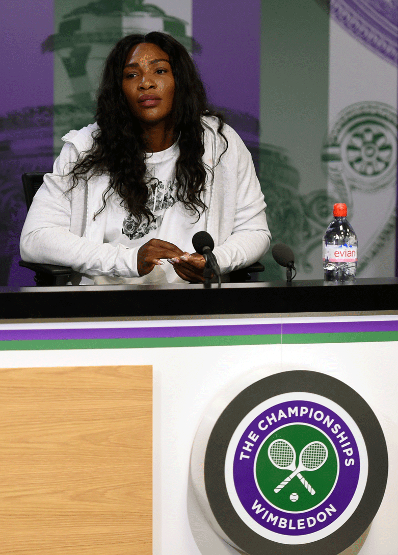 

While she seems relaxed,  some  feel Williams’ struggle to match Steffi Graf’s record is playing on her mind.