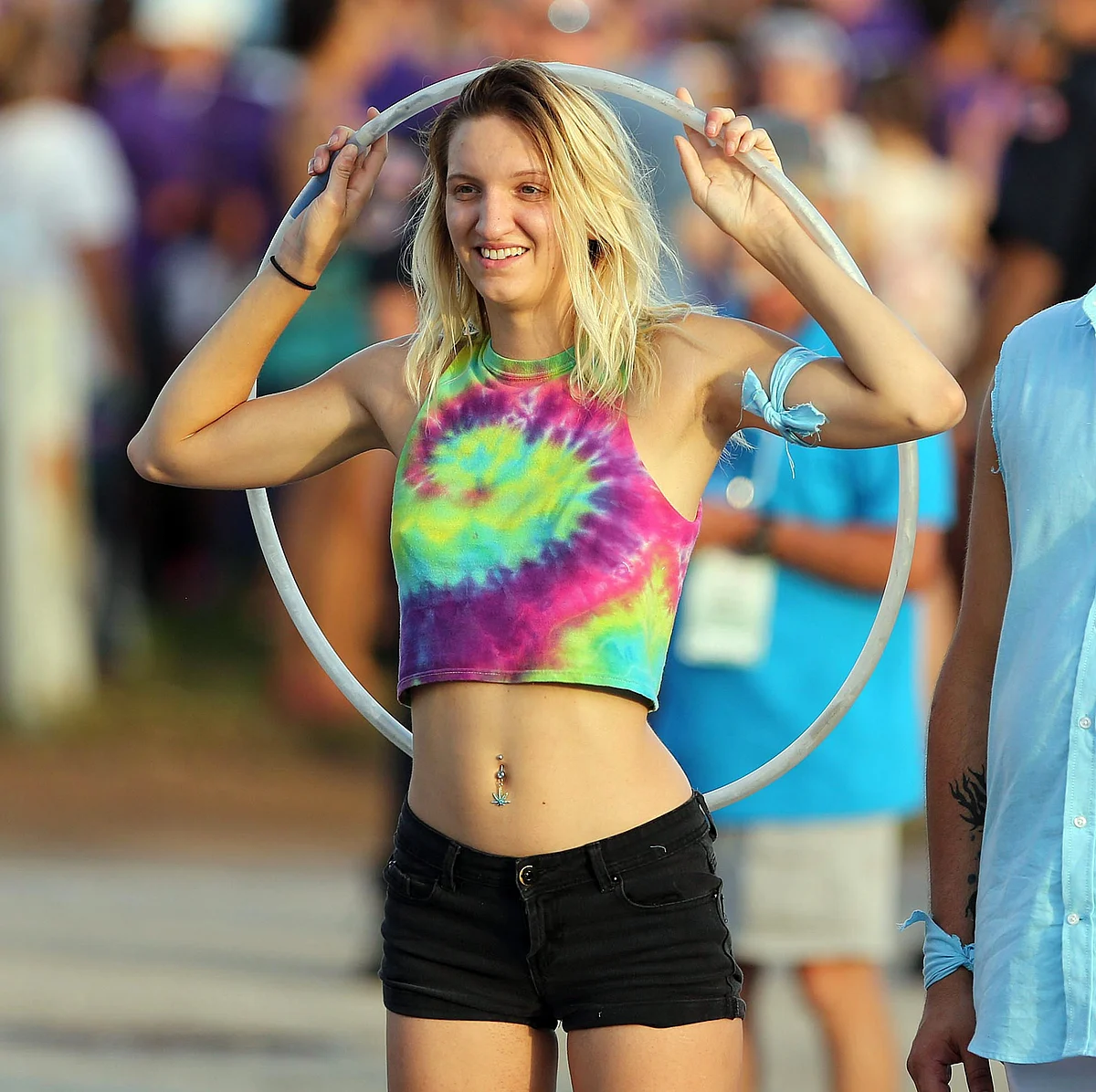 A woman celebrating gay pride in the parade. (Photo: AP)