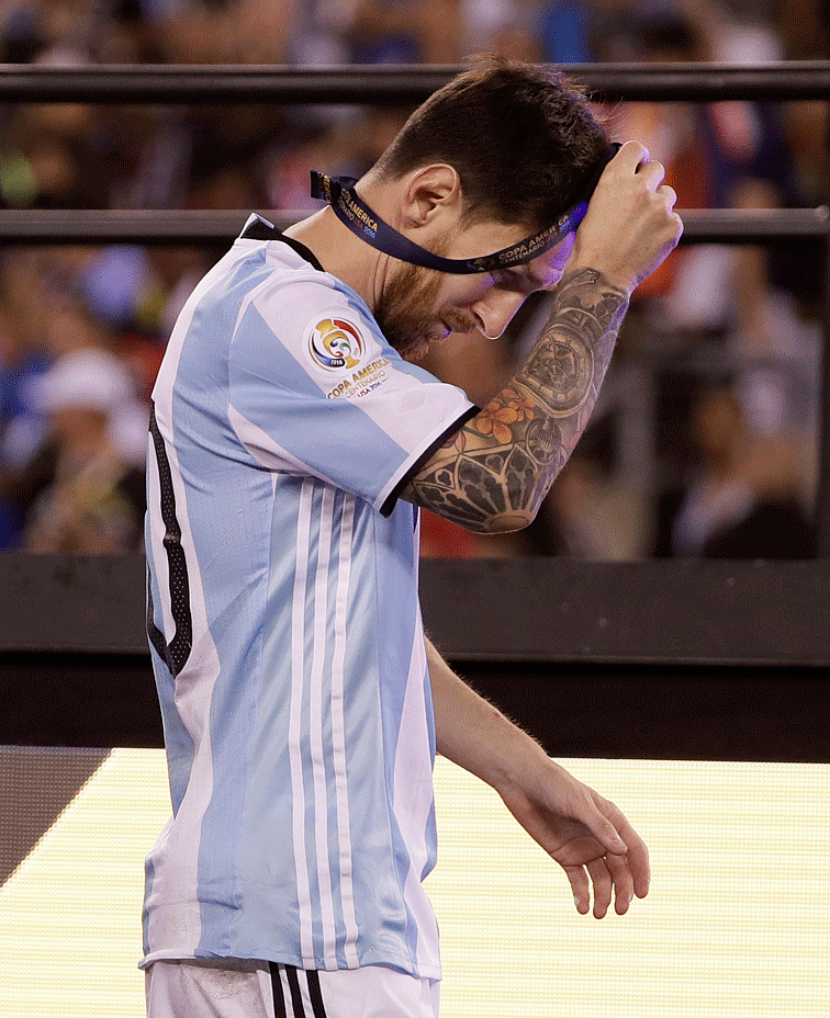 Lionel Messi announced retirement from internationals after Argentina lost to Chile in the Copa America final. (Photo: AP)
