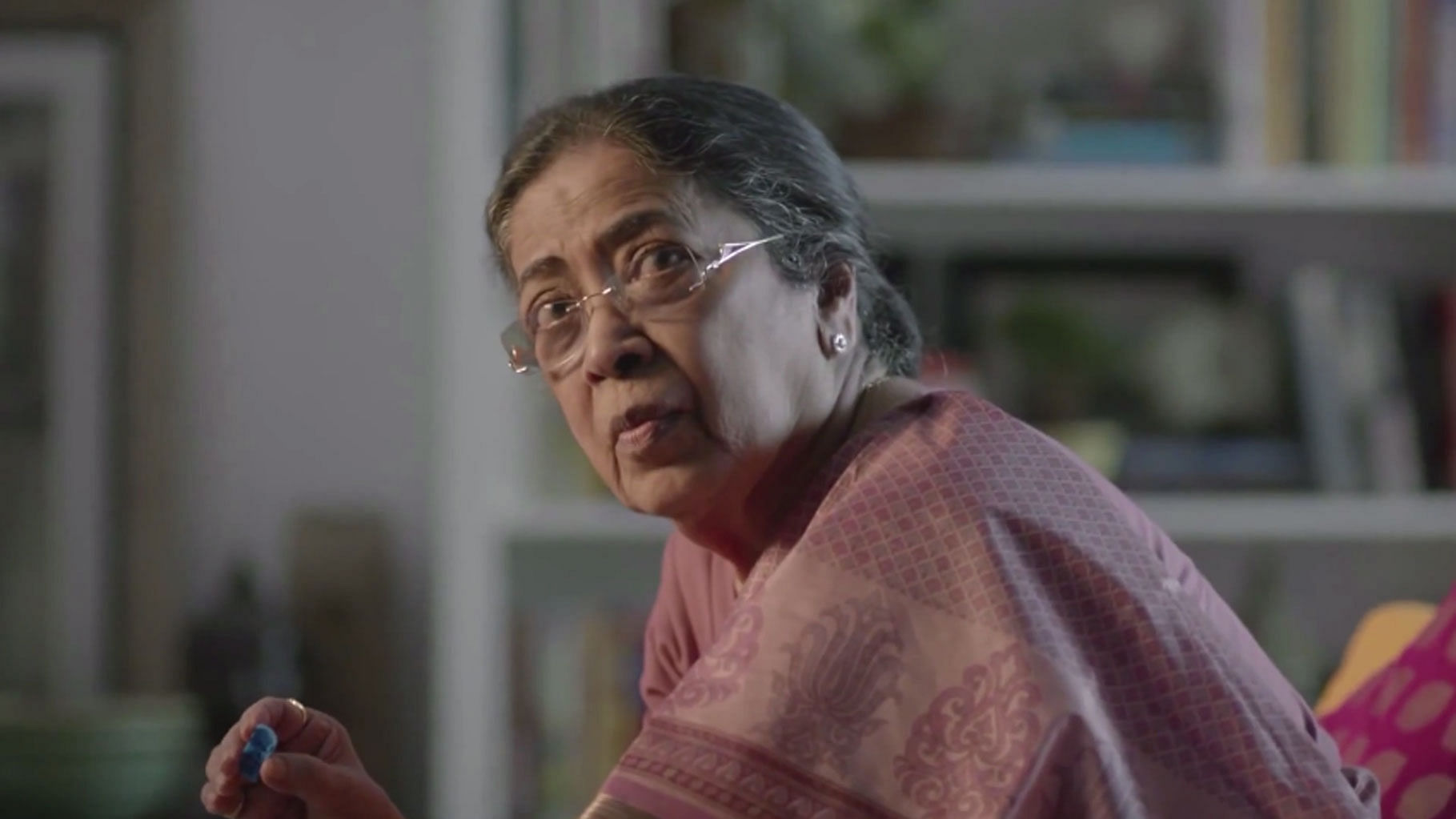 Sulabha Deshpande in a television advertisement. (Photo: YouTube screengrab)