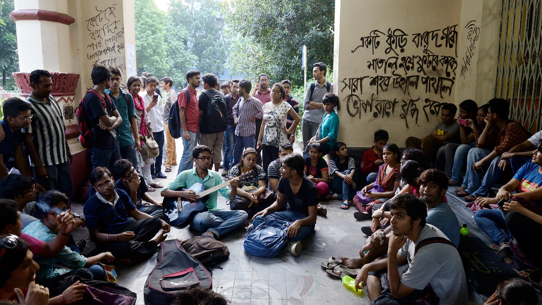 A protest in a college in Kolkata. Photo used for representational purpose. (Photo: iStockPhoto)