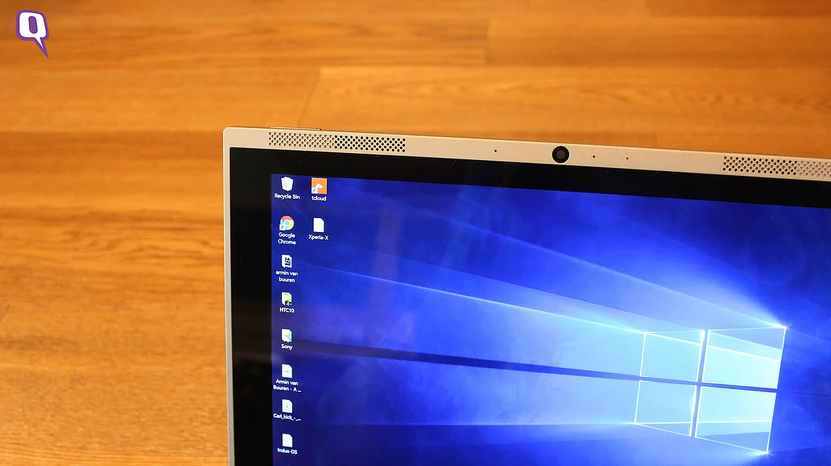 Built-in speakers of the t.book. (Photo: <b>The Quint</b>)