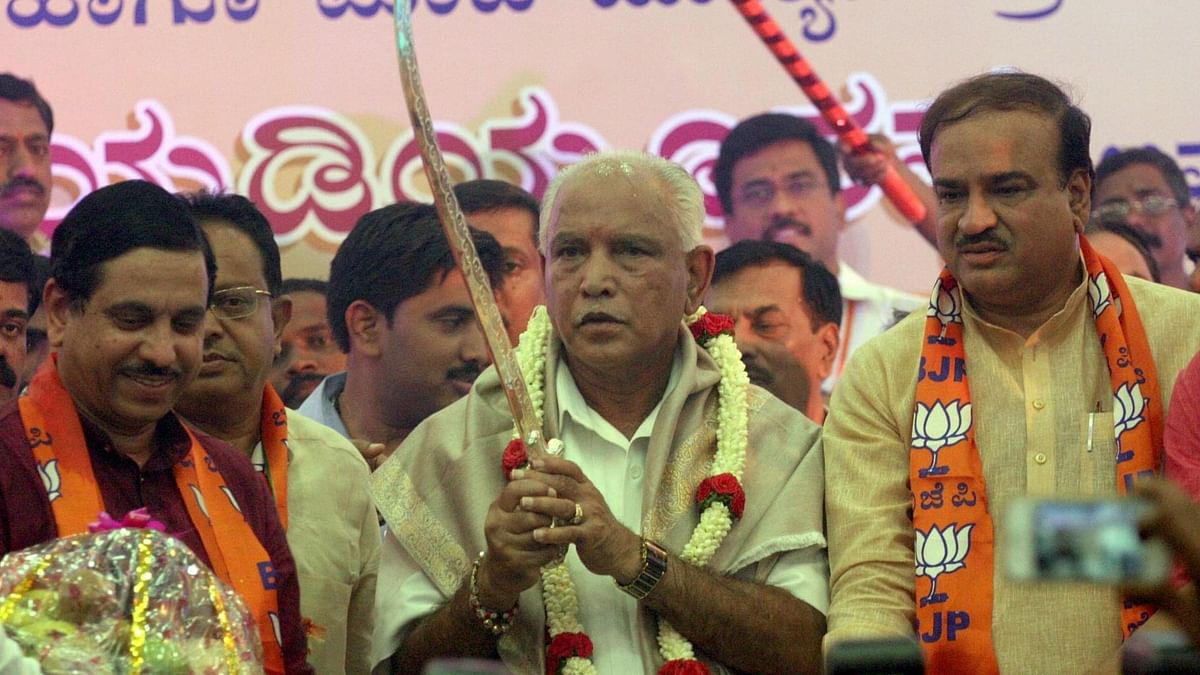 A series of party mergers, coalition and deaths of leader, resulted in BSY becoming the Lingayat leader he is. 