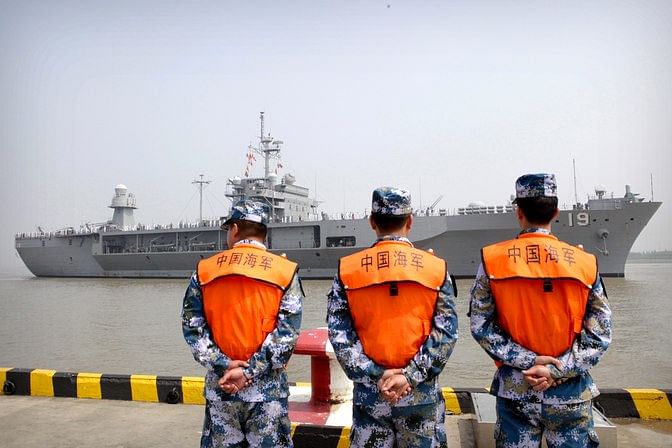 

The trilateral naval exercise between India, US and Japan is held to check Chinese assertiveness in the region.