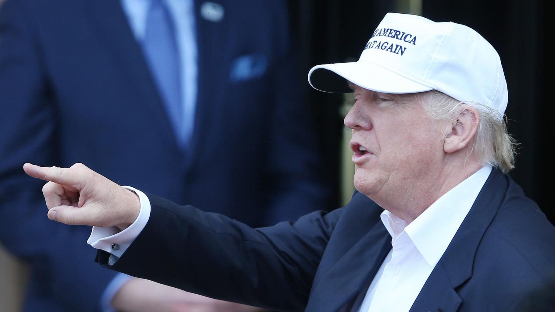 Republican US presidential nominee Donald Trump at his revamped Trump Turnberry golf course. (Photo: AP)