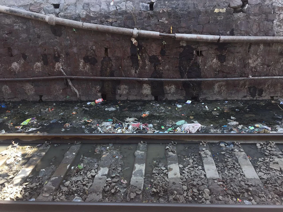 The tracks get waterlogged every year in the rains. (Photo: Pallavi Prasad)