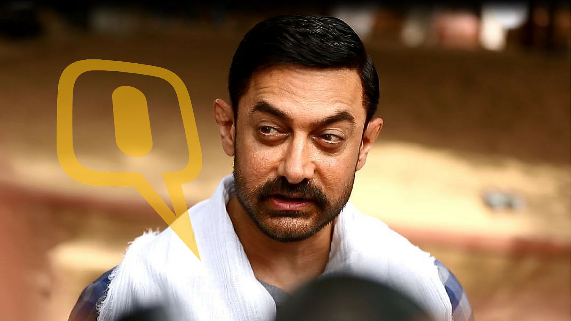 Aamir Khan on the sets of his upcoming movie, Dangal. (Photo: <b>The Quint</b>)